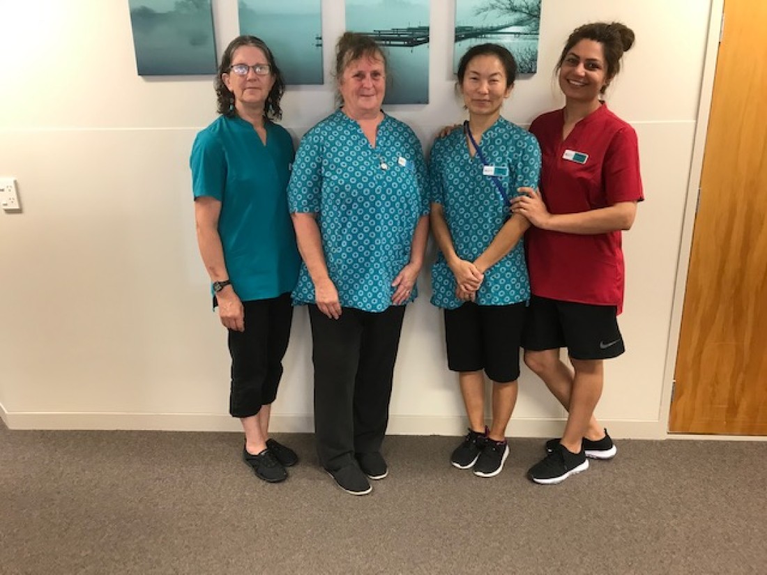 Hetherington House, blog post, New Uniforms, New Uniforms - The staff showing off their new uniforms.