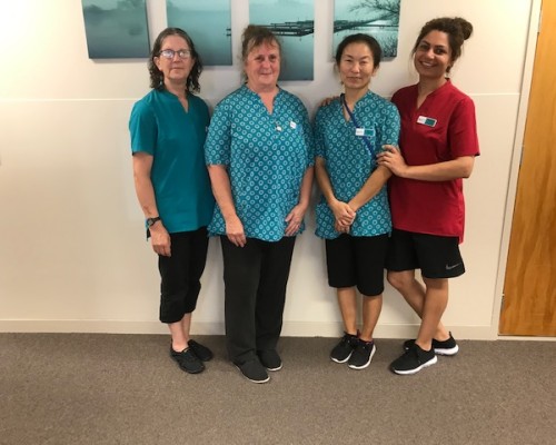 Hetherington House, blog post, New Uniforms, New Uniforms - The staff showing off their new uniforms.